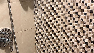 Fun in the Hotel Shower