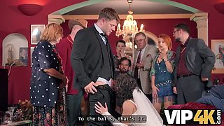 Hot Brunette Bride Lola Danger Fucked Hard in Public Wedding Sex