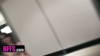 Bffs - wild bffs finger fucked and drilled with a strap-on sex toy on pajama fest