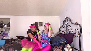 Zara & Ayla's Sultry '80s Fantasy 4K POV Ecstatic Bondage Play Awaits!