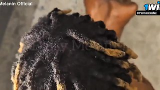 Daisy Melanin Screams for Massive Black Passion in Heat