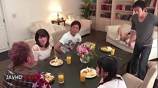 Naughty Asian beauties craving creamy delights endure intense action here