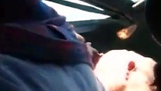 Blowjob in the Car with a Young Stud and an Older Gentleman