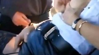French Amateur Shows Off in Car