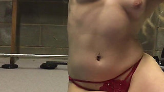 Nude! Having Some Fun Twerking in My Home Gym, Enjoy My Ass