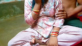 Desi Indian Village Bhabhi Show Boobs with Lover