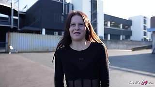 GERMAN SCOUT - Redhead Teen Peach Delina