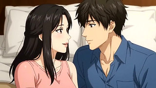 Stepsister and stepbrother share a room in hotel on vacation