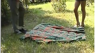 Pretty German Teen 18+ Fucked By An Older Dude In A Park