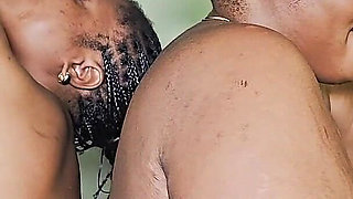 76 Year Old Granny and 50 Year Old Step Mom Both Fucked Anal by 2 Big Cocks