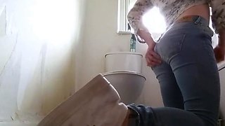 Twink Crossdresser in Tight Jeans