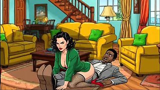 American MILF 2: Married Housewife Takes Two Big Black Cocks - Cartoon Comic Hentai
