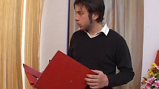 The new hot secretary is a real slut!