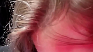 Stepsister Gives Brother His First Blowjob in the Car POV