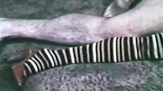 Sexy brunette babe rammed hard in a hardcore vintage porn