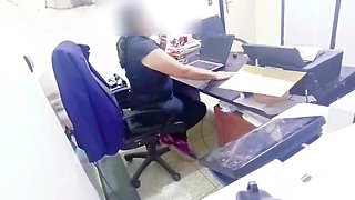 Boss Fucks Latina BBW in Office - Legs Shaking Hardcore POV