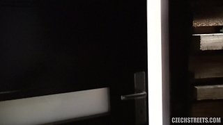 Czech Streets 112 Pregnant lady in distress