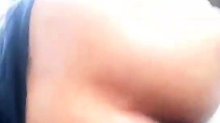 Black Hairy Pussy Fucked in a Car