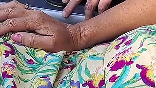 Amateur Wife Car Dogging. Picks up Strange Guy in Public.