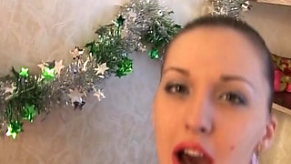 German Teen Showing How She Play with Her Toy