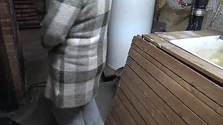 French Whore Lets Me Anal Fuck Her In An Abandoned Building