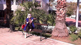 Nylon Boobs in Public