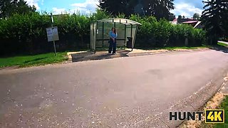 Hunt4k. red haired babe was really innocent to nail while gf was seeing