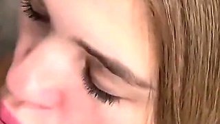 Horny After the Party, She Is Covered in Cum After a Deep Blow Job
