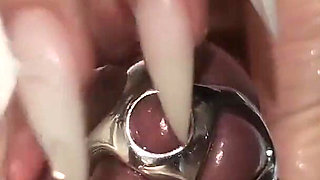 A Cock Released From a Chastity Cage Quickly Cums