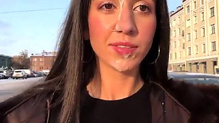 Sexist strangers offer biggest cash for public cumwalk