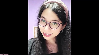 pinay tgirl DaniTheCutie gives you encouragement as you spend intimate time with her