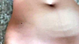 Step Sister's Virgin Pussy Peek Through Sheer Panties - Horny 18yo Teen Massage & Fingering