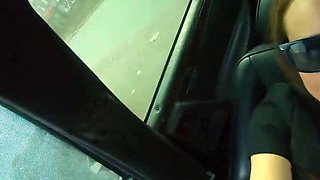 Russian Blonde Missmotivated Smokes and Masturbates in a Mer