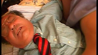 Two German Ladies Are Here to Please His Cock in Threesome