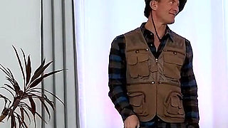 Stepdad and His Girl Pick up Hitchhiker Avery Wilds for a Roadside Spitroast