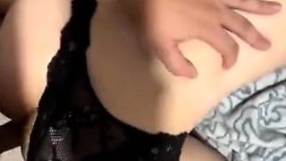 Dino Nuggiess Hard Doggystyle In Black Lingerie