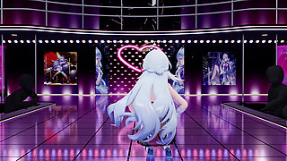 Mockingbird - Something Black Exposed Erotic Lingerie Thong Stage Performance Shame White Silk Pantyhose