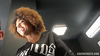 Czech Streets 121 Black seductive hairdresser