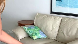 Curly Blonde Teen Records Solo Dildo Masturbation More at