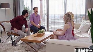 Hot big tits MILF fucks in swap couples
