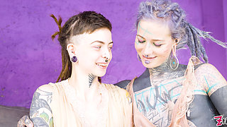 Shy Tattooed Alt Teen’s First Anal Orgasm with Doxy Fingering