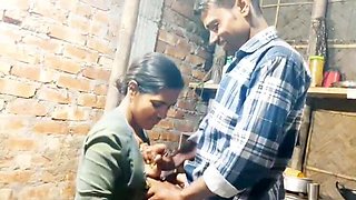 Desi Indian Bhabhi First Time Real Test - Amazing Homemade Chudai Video in Doggy Style