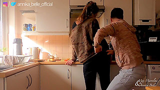 Kitchen Make Out with Stepsister, Kissing & Fingering - Sensual Teasing Moments