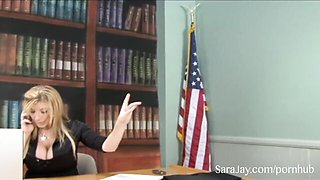 Silicone tits smut with steamy Sara Jay from Sara Jay