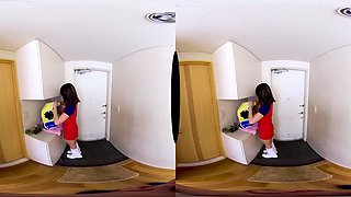 Japanese Explores VR Toilet POV With Sensual Play