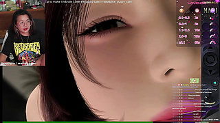 Live Hentai Game Goon Stream Playing Umemaro 3D Mari's Sexual Tendencies Masturbating to Hentai