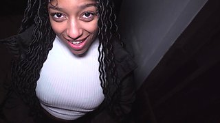 Public Agent: Big Brazilian Portuguese Tits And Ass of Hot Ebony Vicky Menage