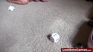 Aften and Ashley Playing a Strip Dice & Consequences Game