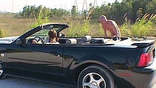 Brunette hardcore blowjob