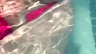 Artemisia Love Sexy and Horny Underwater Showing Her Big Tits in a Super Micro Bikini and You Can See Her Aureolas…